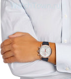 Emporio Armani Aviator Silver Dial Blue Leather Strap Watch For Men - AR11123 Buy Now By Emporio Armani