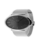 Calvin Klein Minimal Grey Dial Silver Mesh Bracelet Watch for Men - K3M21124 Buy Now By Calvin Klein