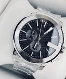 Gucci G Chrono Black Dial Silver Steel Strap Watch For Men - YA101204 Buy Now By Gucci