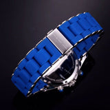 Marc Jacobs Rock Chronograph Blue Dial Blue Silicone Strap Watch for Women - MBM2548 Buy Now By Marc Jacobs