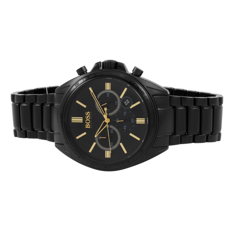 Hugo Boss Driver Black Dial Black Steel Strap Watch for Men - 1513277 Buy Now By Hugo Boss
