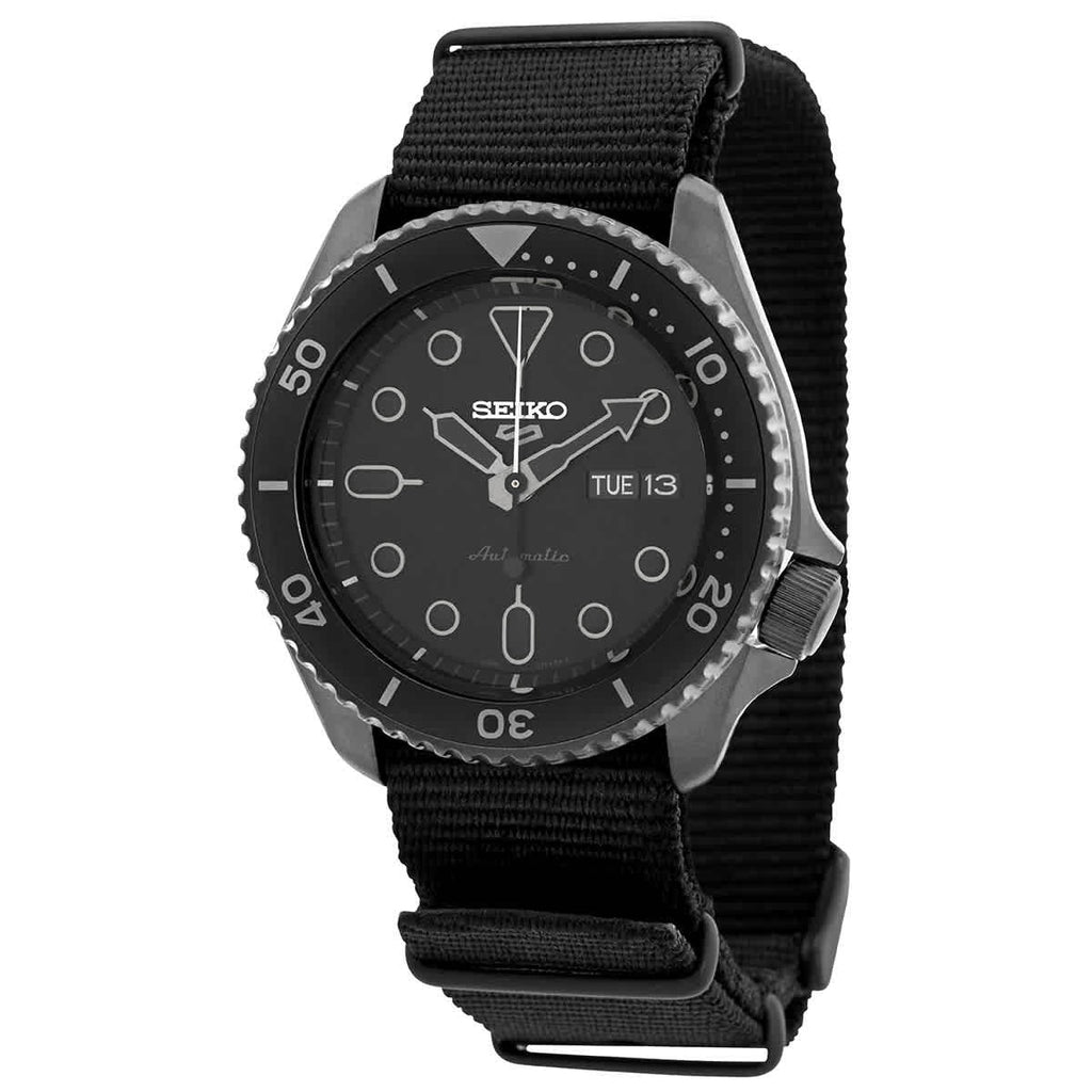 Seiko 5 Sports Automatic Black Dial Black NATO Strap Watch For Men - SRPD79K1 Buy Now By Seiko