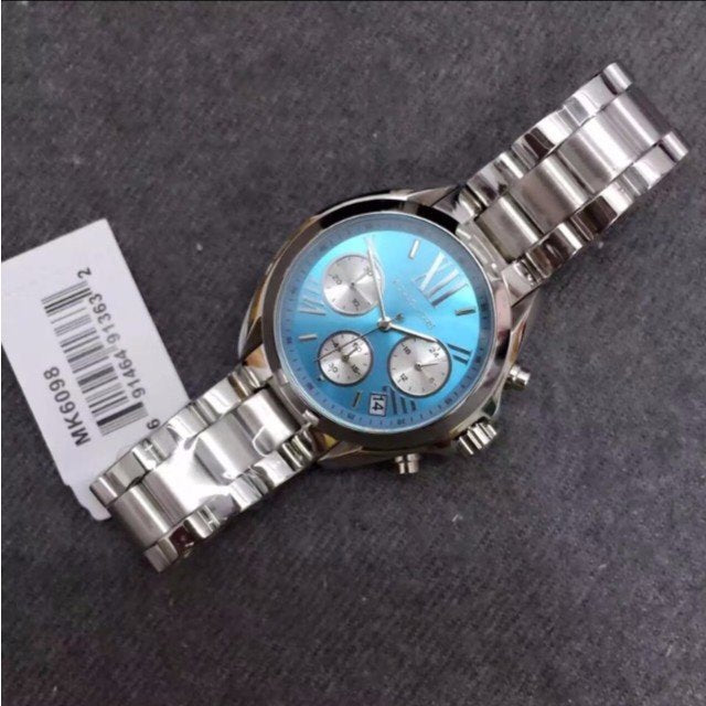Michael Kors Bradshaw Chronograph Blue Dial Silver Steel Strap Watch For Women - MK6098 Buy Now By Michael Kors