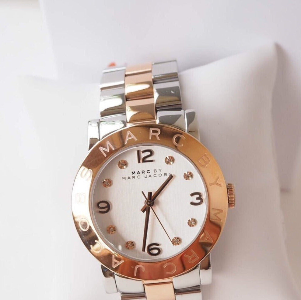 Marc Jacobs Amy Silver Dial Two Tone Steel Strap Watch for Women - MBM3194 Buy Now By Marc Jacobs