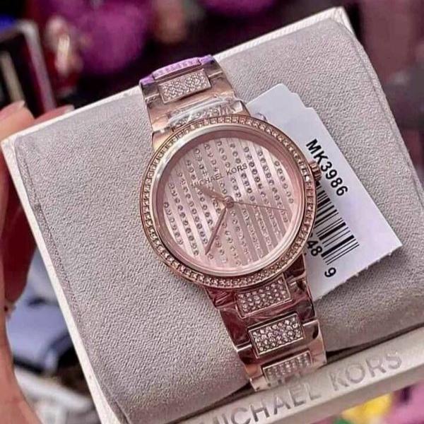 Michael Kors Gabbi Rose Gold Dial Rose Gold Steel Strap Watch For Women - MK3986 Buy Now By Michael Kors