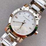Burberry The City Silver Dial Silver Steel Strap Watch for Women - BU9213 Buy Now By Burberry