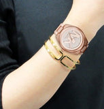 Michael Kors Janelle Three Hand Rose Gold Dial Two Tone Steel Strap Watch For Women - MK7089 Buy Now By Michael Kors