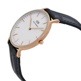 Daniel Wellington Classic Reading White Dial Black Leather Strap Watch For Women - DW00100041 Buy Now By Daniel Wellington