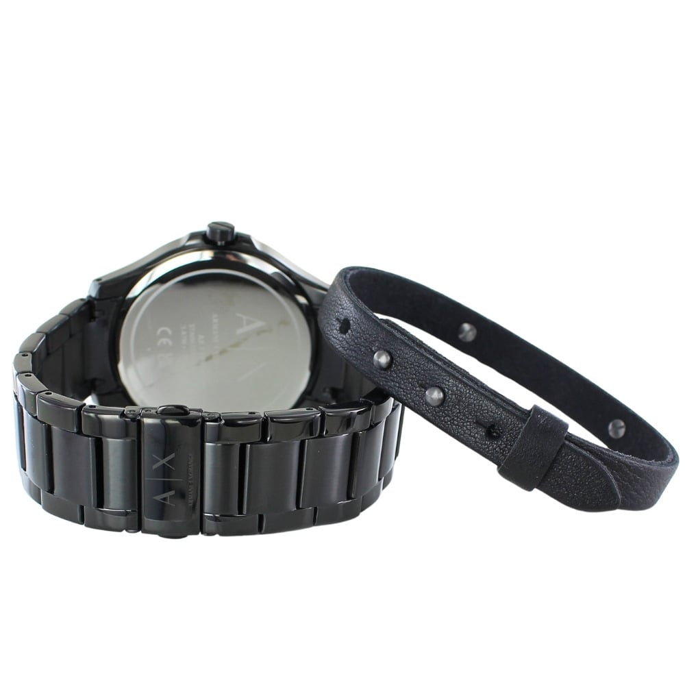 Armani Exchange Hampton Black Dial Black Steel Strap Watch For Men - AX7101 Buy Now By Armani Exchange