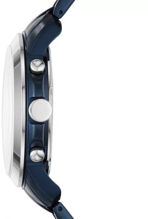 Fossil Grant Chronograph Blue Dial Blue Steel Strap Watch for Men - FS5230 Buy Now By Fossil