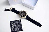 Guess Third Gear Multifunction Black Dial Black Rubber Strap Watch for Men - GW0334G2 Buy Now By Guess