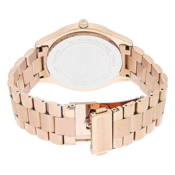Michael Kors Runway Pink Dial Rose Gold Steel Strap Watch for Women - MK3550 Buy Now By Michael Kors