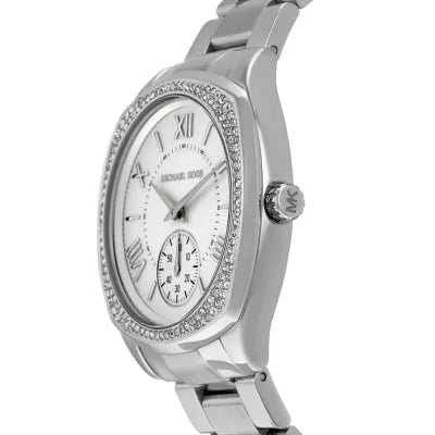 Michael Kors Bryn Quartz Silver Dial Silver Steel Strap Watch For Women - MK6133 Buy Now By Michael Kors