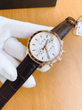 Tissot Quickster Chronograph 42mm White Dial Brown Leather Strap Watch For Men - T095.417.36.037.00 Buy Now By Tissot