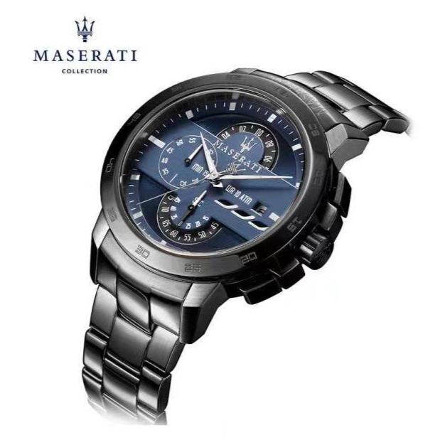 Maserati Ingegno Tachymeter Blue Dial Black Steel Strap Watch For Men - R8873619001 Buy Now By Maserati