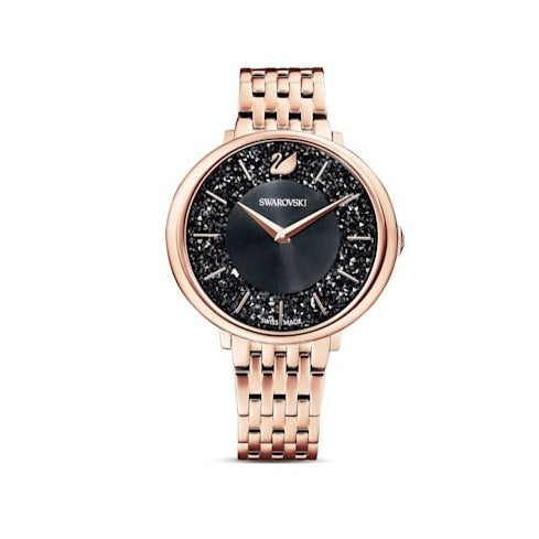 Swarovski Crystalline Chic Analog Black Dial Rose Gold Steel Strap Watch for Women - 5544587 Buy Now By Swarovski