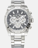 Guess Trophy Chronograph Diamonds Black Dial Silver Steel Strap Watch for Men - GW0390G1 Buy Now By Guess