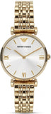 Emporio Armani Gianni T Bar Silver Dial Gold Stainless Steel Strap Watch For Women - AR1877 Buy Now By Emporio Armani