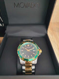 Movado Series 800 Green Dial Two Tone Steel Strap Watch for Men - 2600147 Buy Now By Movado