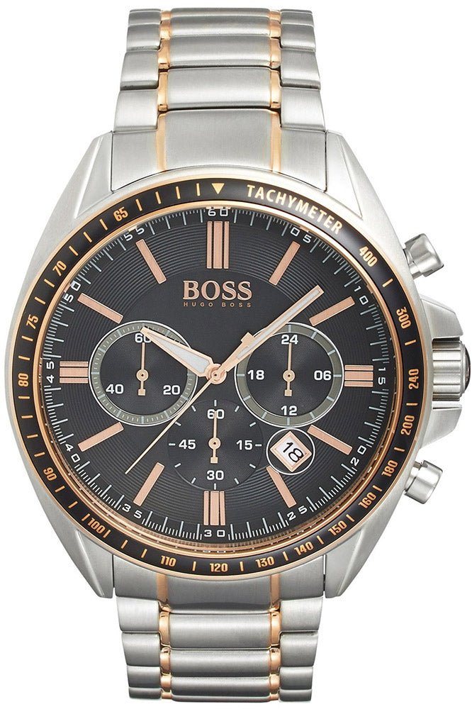 Hugo Boss Driver Sport Grey Dial Grey Steel Strap Watch for Men - 1513094 Buy Now By Hugo Boss