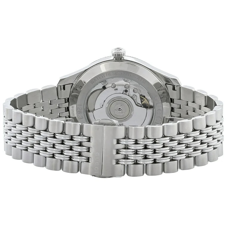 Gucci G Timeless Automatic Silver Dial Silver Steel Strap Watch for Men - YA126354 Buy Now By Gucci