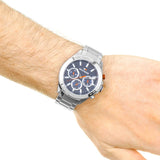 Tommy Hilfiger Hudson Chronograph Quartz Blue Dial Silver Steel Strap Watch For Men - 1791228 Buy Now By Tommy Hilfiger