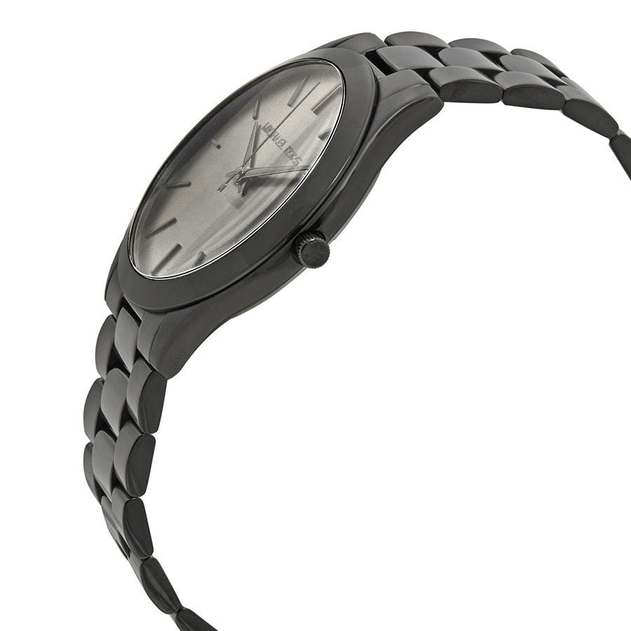 Michael Kors Slim Runway Black Dial Black Steel Strap Watch for Men - MK8507 Buy Now By Michael Kors