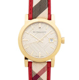 Burberry The City Champagne Dial Leather Strap Watch for Women - BU9139 Buy Now By Burberry