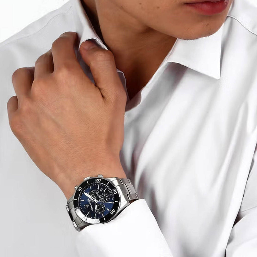 Maserati Competizione Chronograph Blue Dial Silver Steel Strap Watch For Men - R8873600009 Buy Now By Maserati