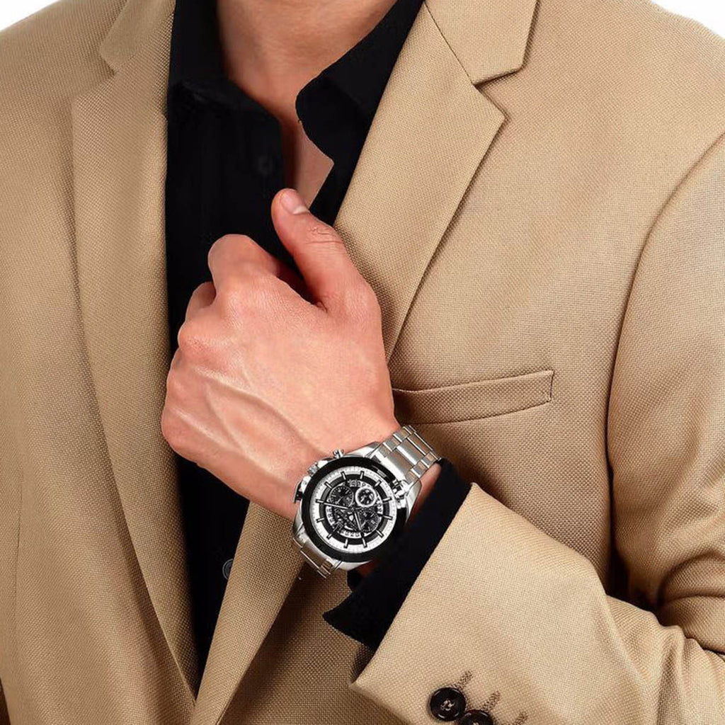 Maserati Traguardo Chronograph Black Dial Silver Steel Strap Watch For Men - R8873612059 Buy Now By Maserati