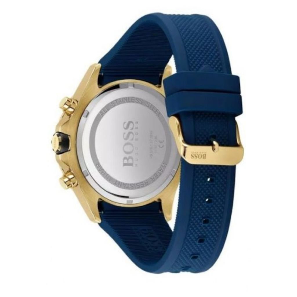Hugo Boss Admiral Blue Dial Blue Rubber SIlicon Strap Watch for Men - 1513965 Buy Now By Hugo Boss