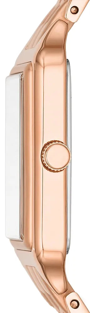 Fossil Raquel Three Hand Date White Dial Rose Gold Steel Strap Watch For Women - ES5271 Buy Now By Fossil