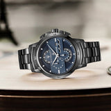 Maserati Ingegno Tachymeter Blue Dial Black Steel Strap Watch For Men - R8873619001 Buy Now By Maserati
