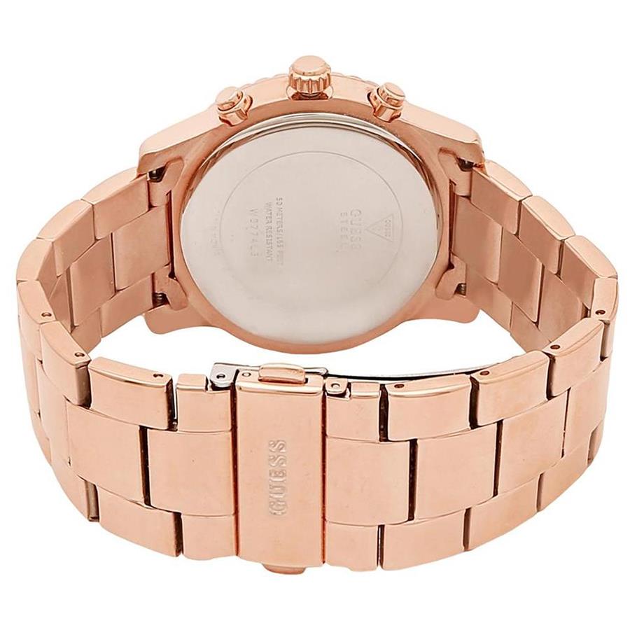 Guess Confetti Pink Dial Rose Gold Steel Strap Watch For Women - W0774L3 Buy Now By Guess