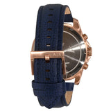 Armani Exchange Banks Chronograph Blue Dial Blue Leather Strap Watch For Men - AX1723 Buy Now By Armani Exchange