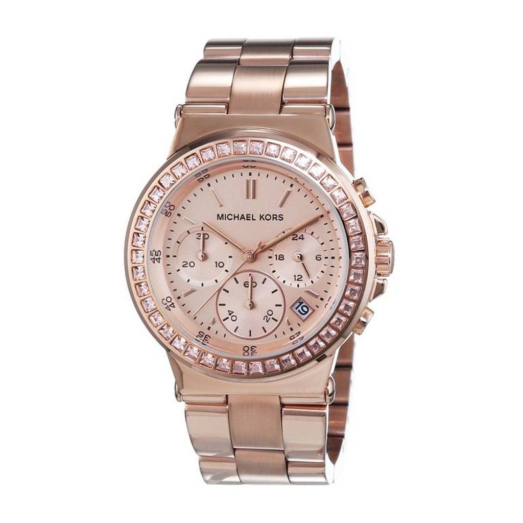 Michael Kors Dylan Rose Gold Rose Gold Steel Strap Watch for Women - MK5586 Buy Now By Michael Kors