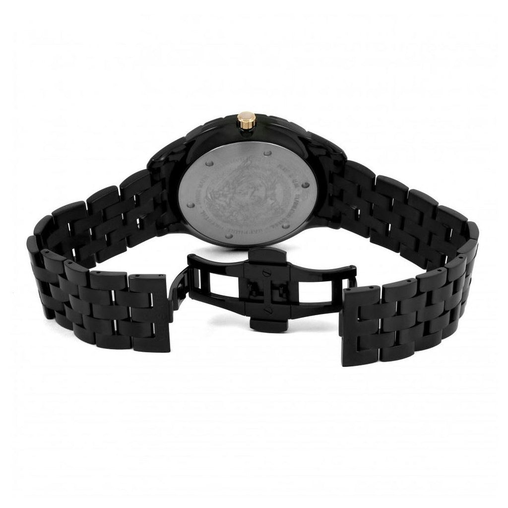 Versace Univers Quartz Black Dial Black Steel Strap Watch for Men - VEBK00618 Buy Now By Versace
