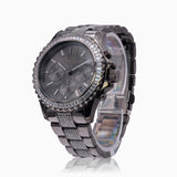 Michael Kors Everest Chronograph Black Dial Grey Steel Strap Watch For Women - MK6974 Buy Now By Michael Kors