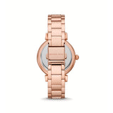 Michael Kors Abbey Three-Hand Analog Crystals Rose Gold Dial Rose Gold Steel Strap Watch for Women - MK4617 Buy Now By Michael Kors