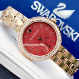Swarovski Daytime Quartz Coral Dial Rose Gold Steel Strap Watch for Women - 5182250 Buy Now By Swarovski
