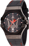 Maserati Potenza 3H STR Black Dial 42mm Leather Strap Watch For Men - R8851108010 Buy Now By Maserati