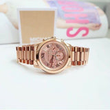 Michael Kors Cooper Rose Gold Rose Gold Steel Strap Watch for Women - MK6275