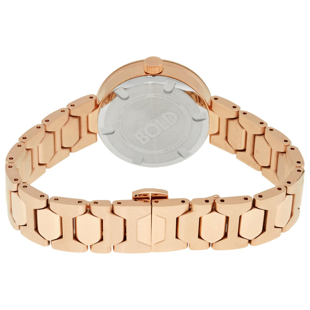 Movado Bold Rose Gold Dial Rose Gold Steel Strap Watch for Women - 3600387 Buy Now By Movado