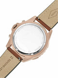 Fossil Garrett Chronograph Brown Dial Brown Leather Strap Watch for Men - FS5867 Buy Now By Fossil