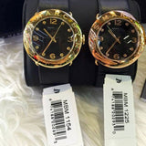 Marc Jacobs Amy Black Dial Black Leather Strap Watch for Women - MBM1225 Buy Now By Marc Jacobs