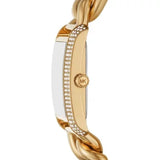 Michael Kors Emery Three Hand Silver Dial Gold Steel Strap Watch For Women - Mk7300 Buy Now By Michael Kors