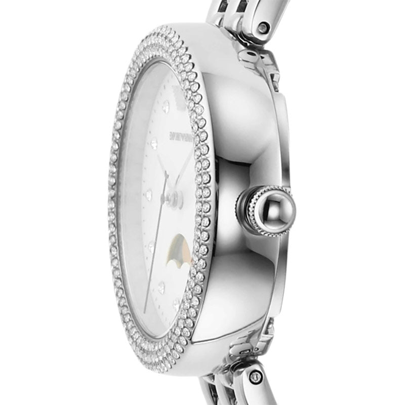 Emporio Armani Rosa Quartz Mother of Pearl Dial Silver Steel Strap Watch For Women - AR11461 Buy Now By Emporio Armani