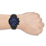 Emporio Armani Luigi Analog Blue Dial Black Leather Strap Watch For Men - AR11351 Buy Now By Emporio Armani