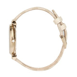 Emporio Armani Gianni T Bar Analog Silver Dial Beige Leather Strap Watch For Women - AR11127 Buy Now By Emporio Armani