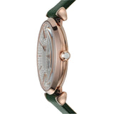 Emporio Armani Pro Planet Analog Silver Dial Green Leather Strap Watch For Women - AR11517 Buy Now By Emporio Armani